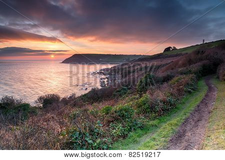 Sundown Over Talland Bay