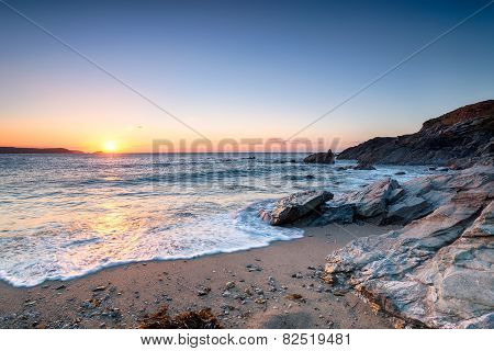 Newquay Beach Sunset
