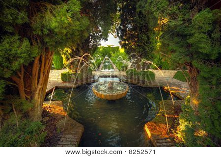 Alhambra haven, Granada, Spanien