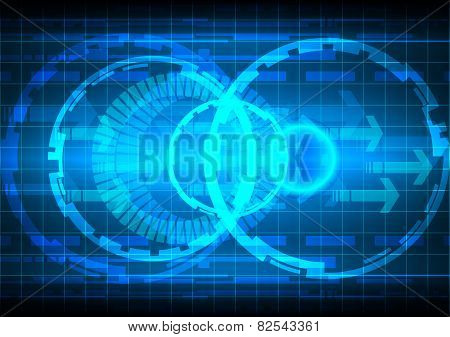 Abstract Background Circle Spread Technology
