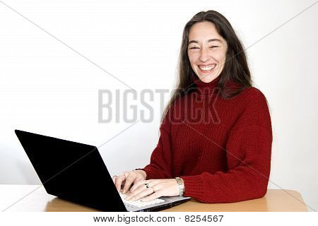 Donna con Laptop