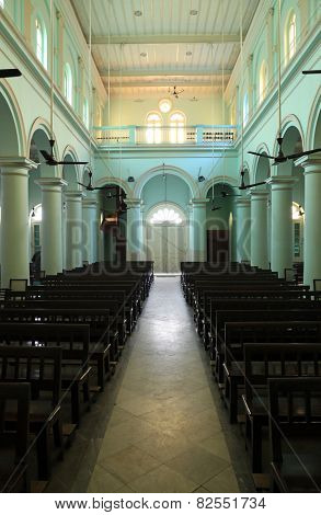 KOLKATA, INDIA - FEBRUARY 10: Church in Loreto Convent where Mother Teresa lived before the founding of the Missionaries of Charity in Kolkata, India on February 10, 2014.