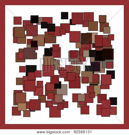 Abstract Broad Strokes Red And Black