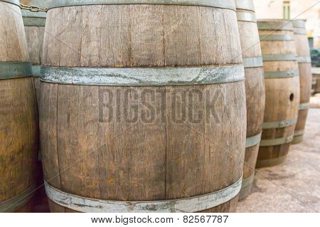 Oak Wooden Barrel