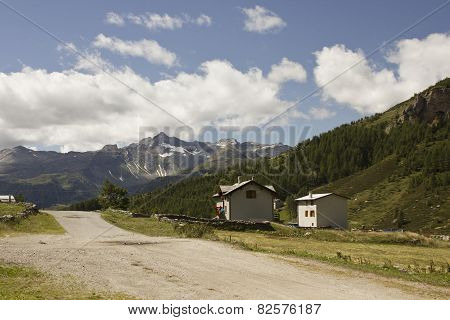 Madesimo Valley Floor In The Summer Season