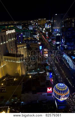 View From The Top Of Paris Tower Of Las Vegas And Its Strip
