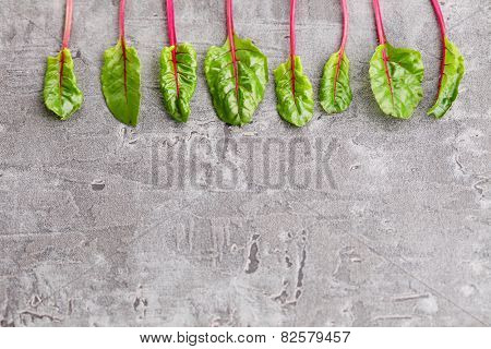fresh beetroot leaves - fruits and vegetables