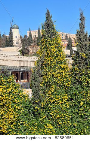 Yemin Moshe neighborhood in Jerusalem Israel
