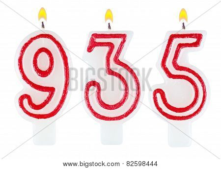 Candles Number Nine Hundred Thirty-five