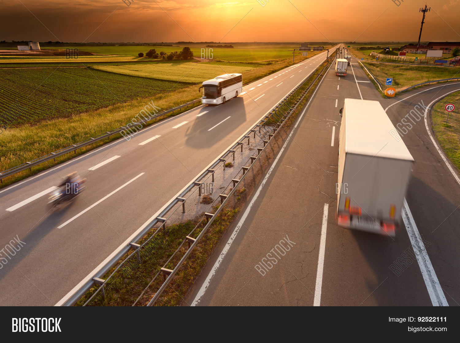 Truck Bus Motorcycle Image & Photo (Free Trial) Bigstock