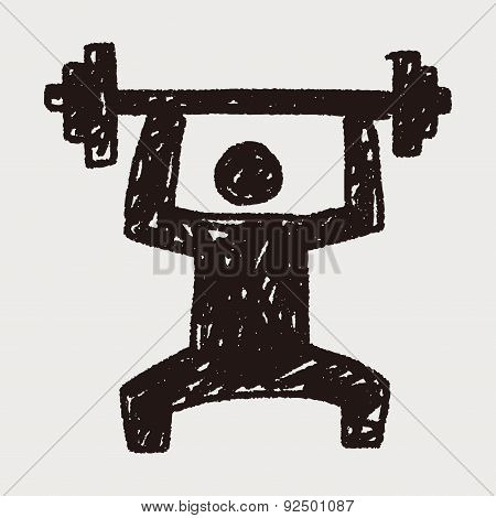 Weightlifting Doodle