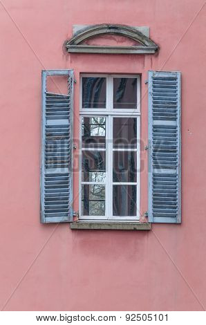 Old Window With Wooden Shutters