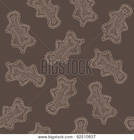 Abstract ethnic seamless pattern doodle sketch - vector