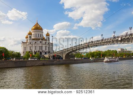 View of Cathedral of Christ Savior and Patriarchal bridg