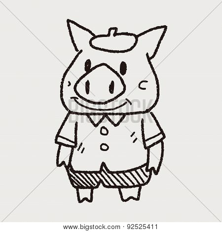 Three Little Pigs Doodle