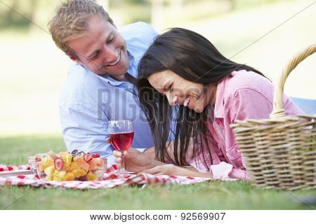 Couple Enjoying Picnic Together