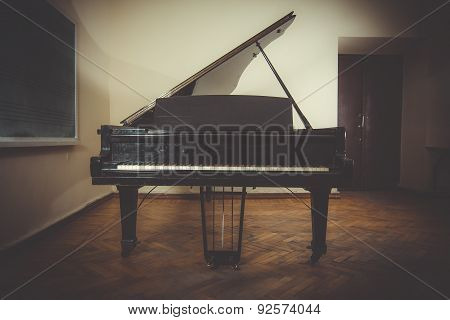 An Image Of Music Room. Piano In Class.