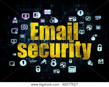 Privacy concept: Email Security on Digital background