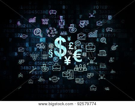Finance concept: Finance Symbol on Digital background