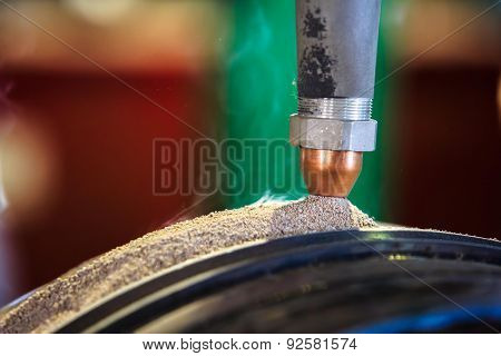 Hard surfacing by submerge arc welding process