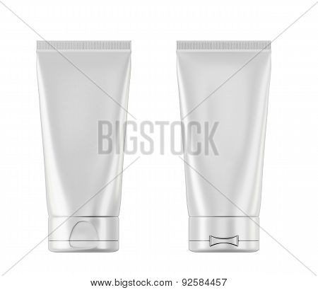 Plastic Bottle With Aftershave With Two Sides