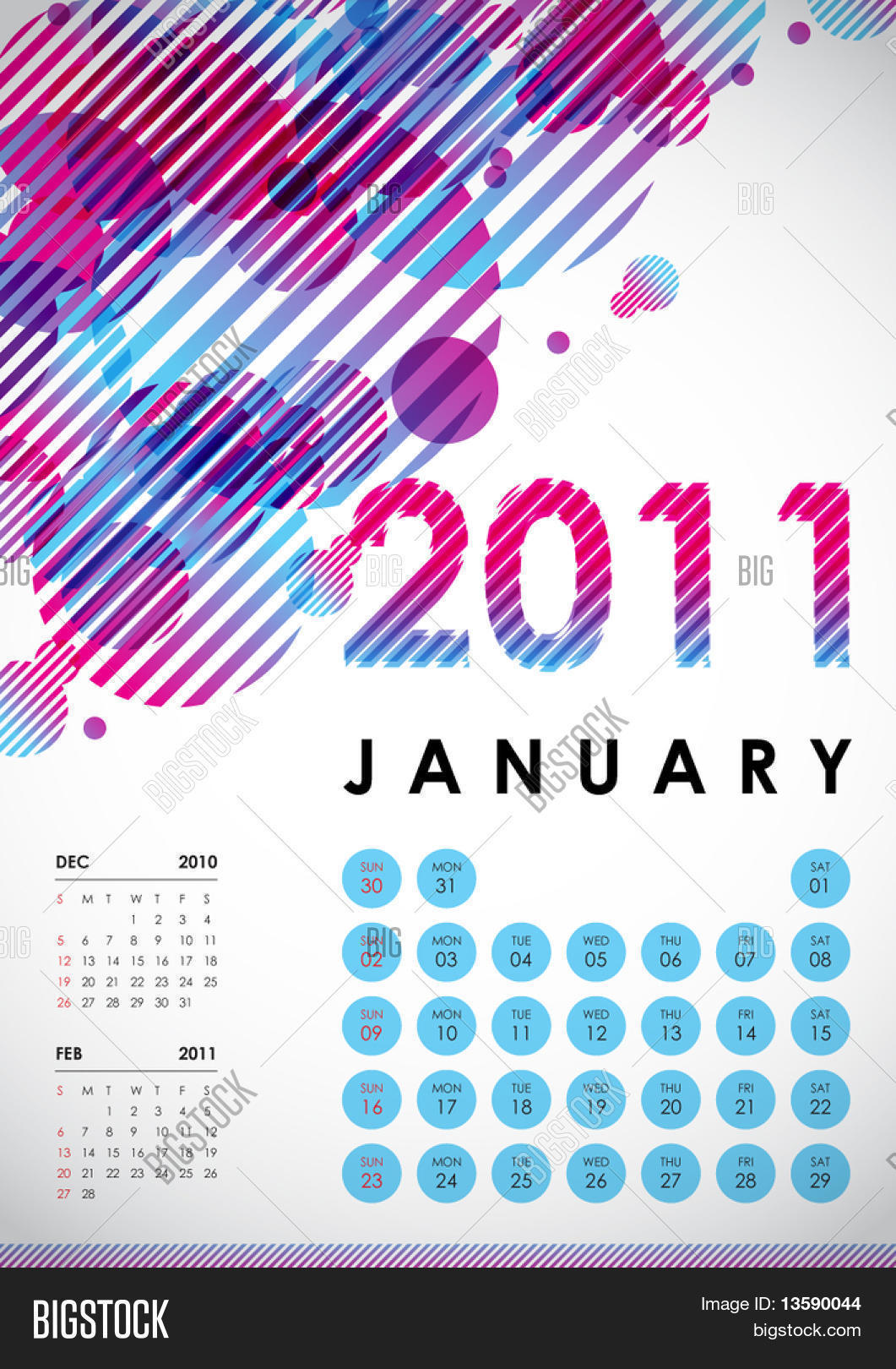 January - Calendar Vector & Photo (Free Trial) | Bigstock