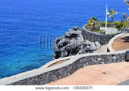 A view of Callao Salvaje coast in Adeje Tenerife