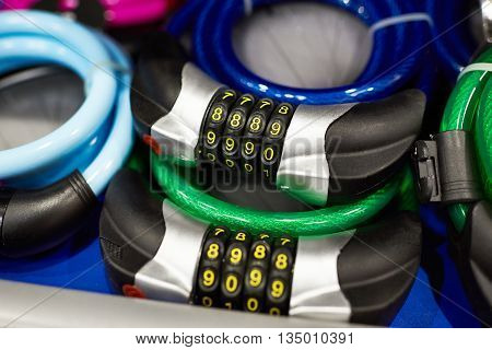 Anticreeping Ropes With Code Lock For Bicycle