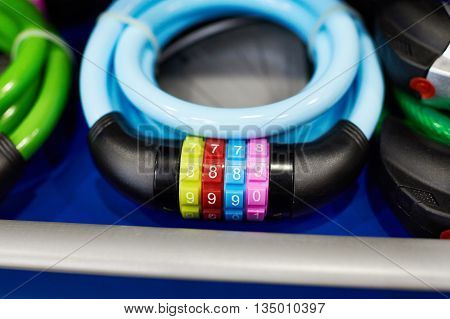 Anticreeping Ropes With Code Lock For Bicycle