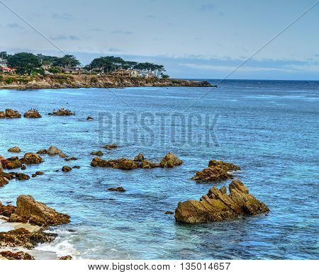 Monterey Bay from Asilomar State Marine Reserve California