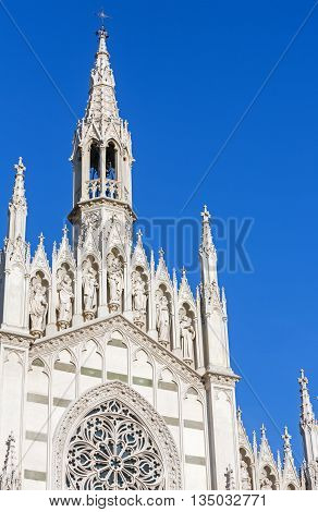 The Only Gothic Church In Rome, Italy.