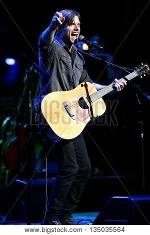 NEW YORK-APR 30: Chris Carmack performs onstage during the 'Nashville' Tour at The Beacon Theatre on April 30, 2015 in New York City.