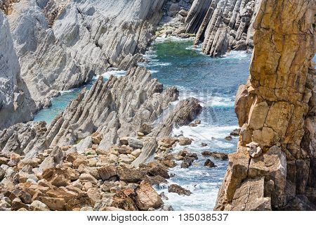 Bay Between Rocks (arnia Beach, Spain)