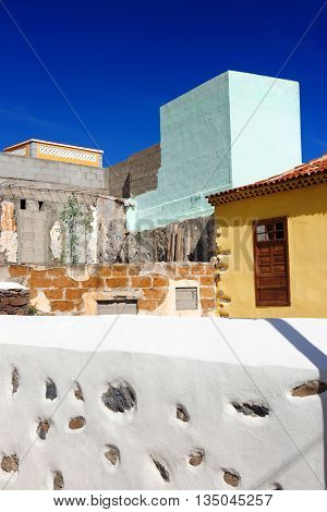 Architectural detail in Agulo Village, La Gomera, Spain, Europe