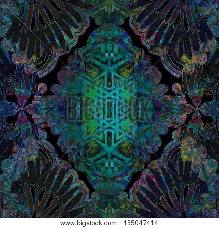 green abstract motley vivid spotted patterned background