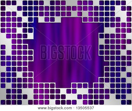 Purple Under Metal Grid, place for big text