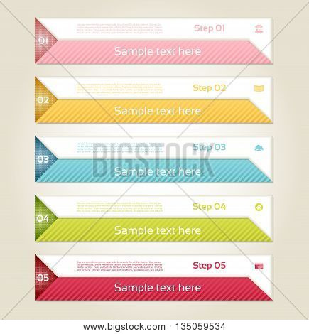 Modern infographics options banner. Vector illustration. can be used for workflow layout diagram number options web design prints.