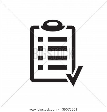 Action plan clipboard icon design over a white background. Board goal check list icon. Vector