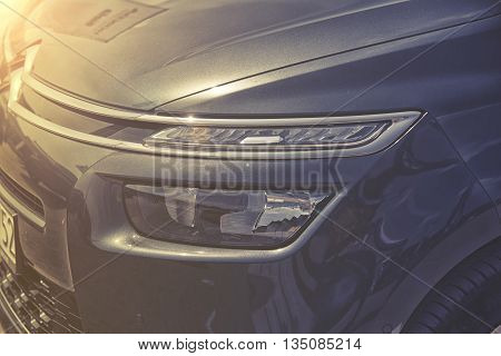 Wroclaw, Poland, May 28, 2016: Close Up On Citroem C4 Picasso On Motoshow On May 28, 2016 In Poland
