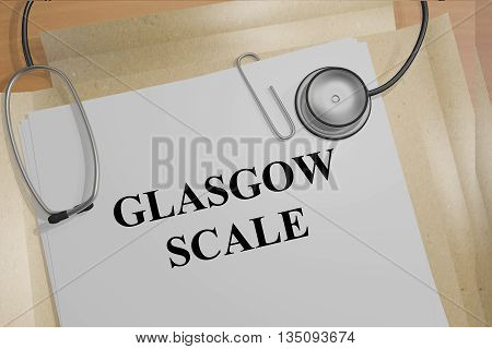 Glasgow Scale Medical Concept