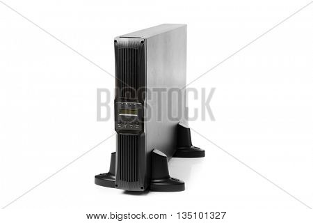 uninterruptible power supply (ups) controller, isolated on white