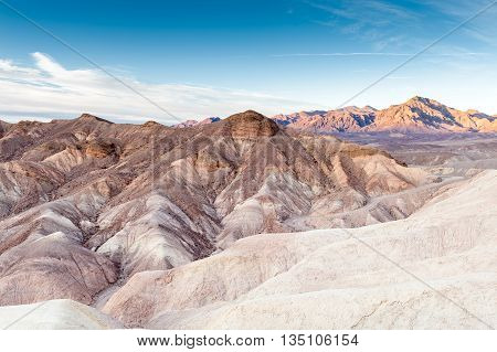 Zabriskie Point in Death Valley National Park USA