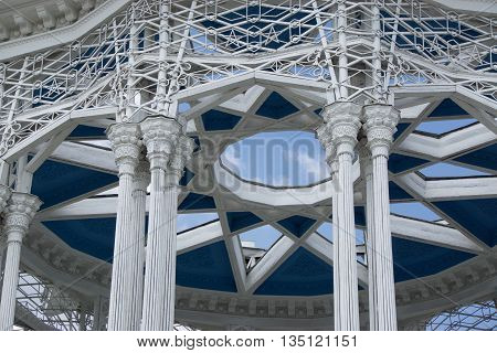 Beautiful architectural structure in a Moscow Park