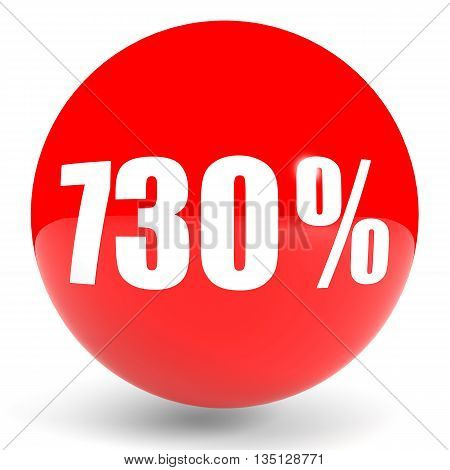 Discount 730 Percent Off. 3D Illustration.