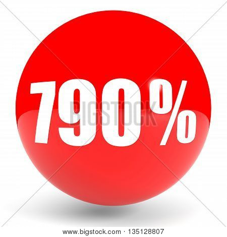 Discount 790 Percent Off. 3D Illustration.