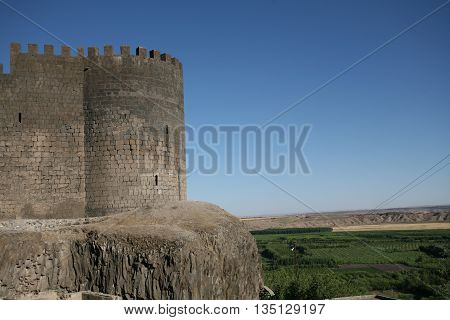 Diyarbakir Castle in Southern Anatolia, Kurdistan, Turkey
