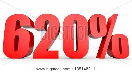 Discount 620 Percent Off. 3D Illustration.
