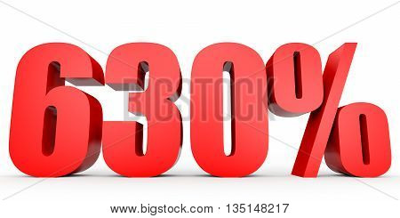 Discount 630 Percent Off. 3D Illustration.