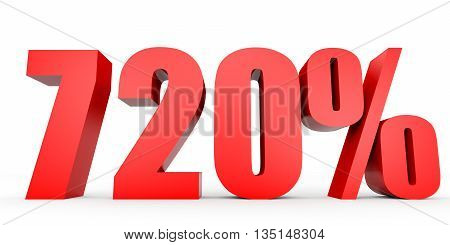 Discount 720 Percent Off. 3D Illustration.