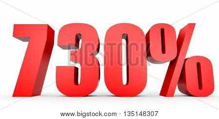 Discount 730 Percent Off. 3D Illustration.